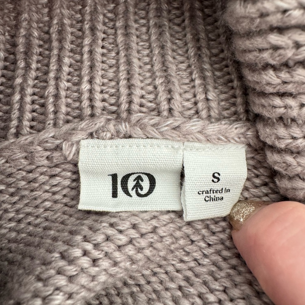 tentree Women's Cowl Neck Sweater‎ - Light purple - Picture 9 of 10